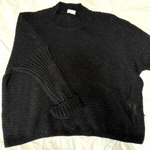 Black Yarn Sweater Size Large